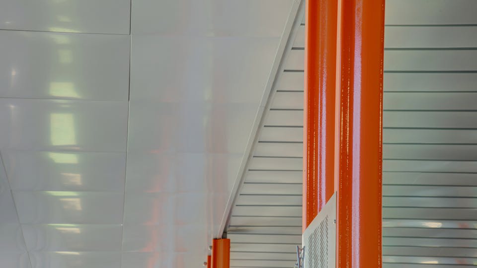 Featured products: Rockfon® Planar® Macro and Planar® Macroplus® Linear Ceilings - Rockfon® Planostile™ Snap-in Metal Panel Ceiling System - Rockfon® Infinity™ Standard Perimeter Trim