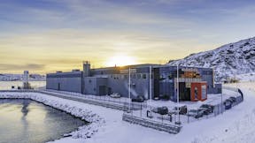 Exterior of Silver Seed Industry building in Ramberg Norway
