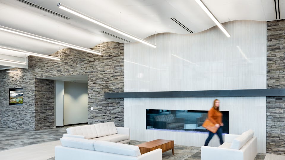 Featured products: Rockfon® CurvGrid™ Two-directional Curved Ceiling System