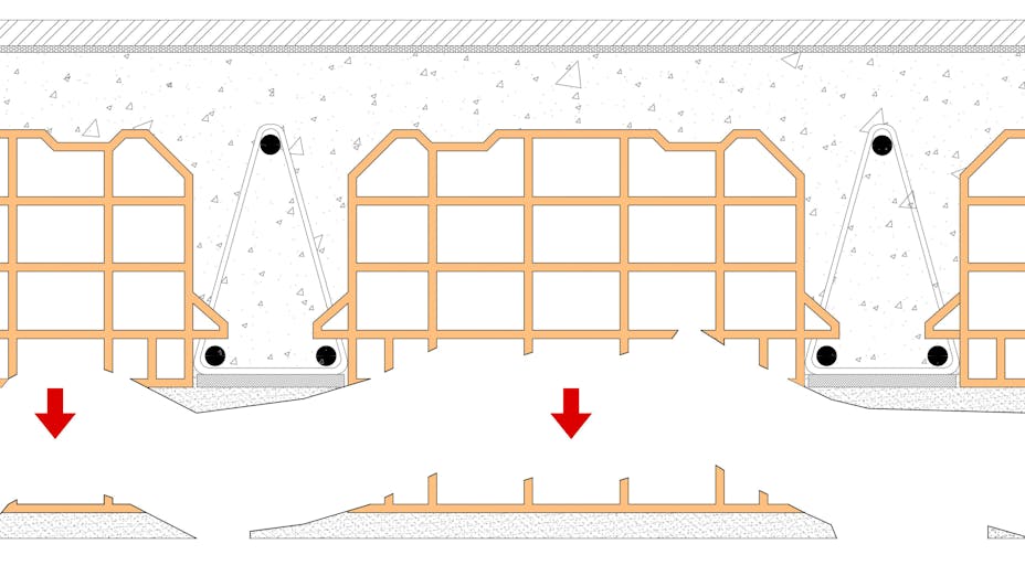 article illustration, anti-collapse, drawing, soffit, parts of soffit falling off