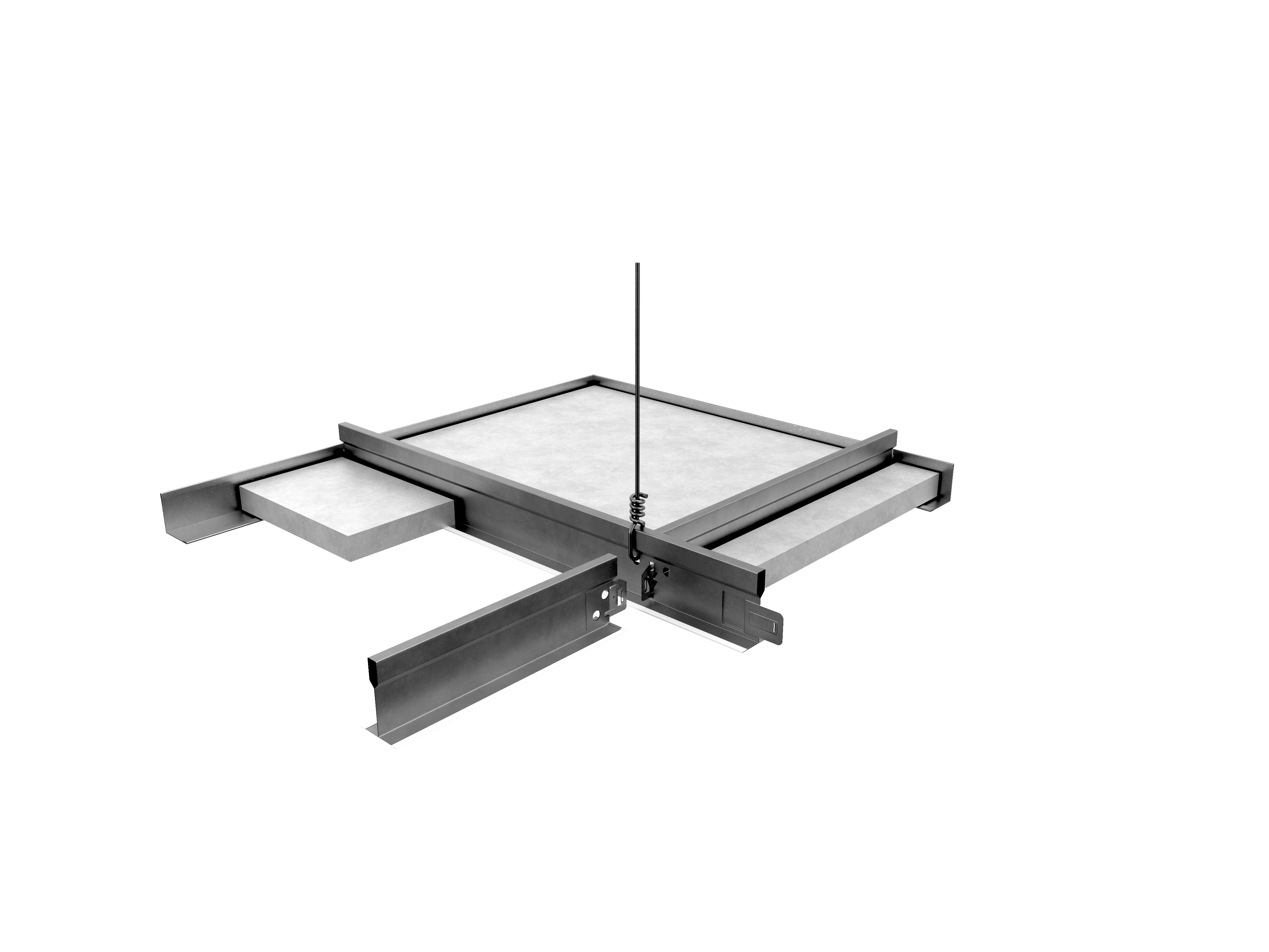 NA, Grid Assembly Rendering, Suspension Systems, 1200 Grid Assembly, 15/16"