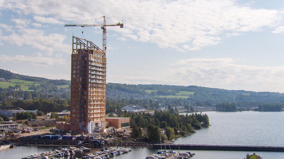 World's tallest timbre building, Mjøstårnet, Norway