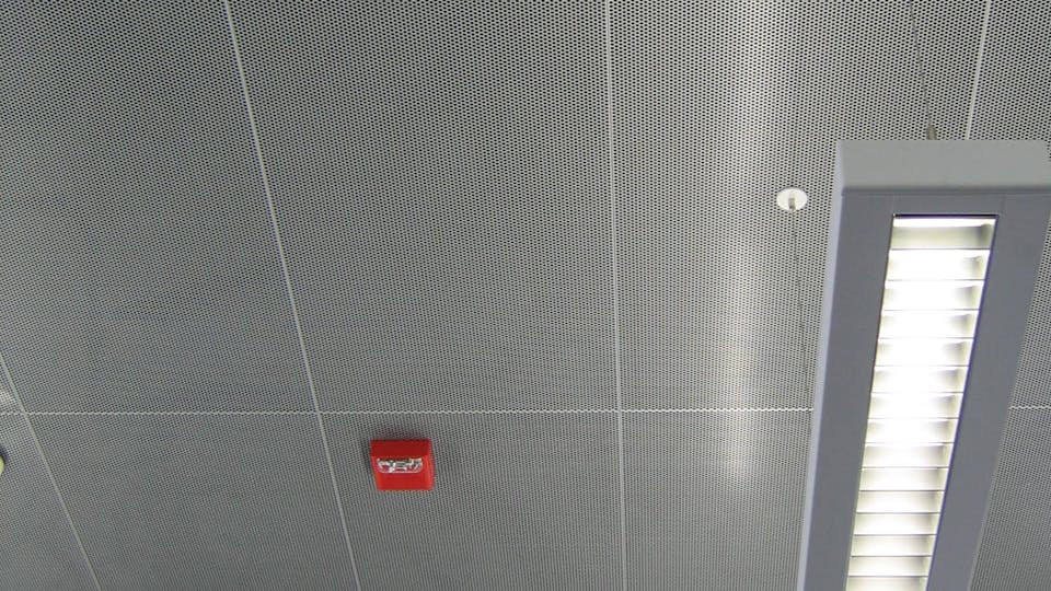 Featured products: Rockfon® Planostile™ Snap-in Metal Panel Ceiling System