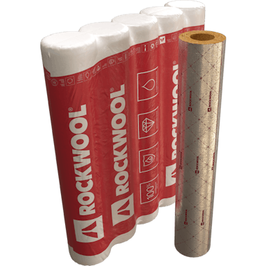 package, product, cylinders ROCKWOOL 100, rolls, HVAC