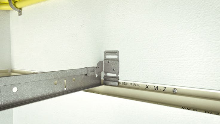 RFN-EA, wall bracket on a w-profile wall angle, accessories, chicago metallic, rockfon