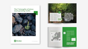 grodan, brochure, visual