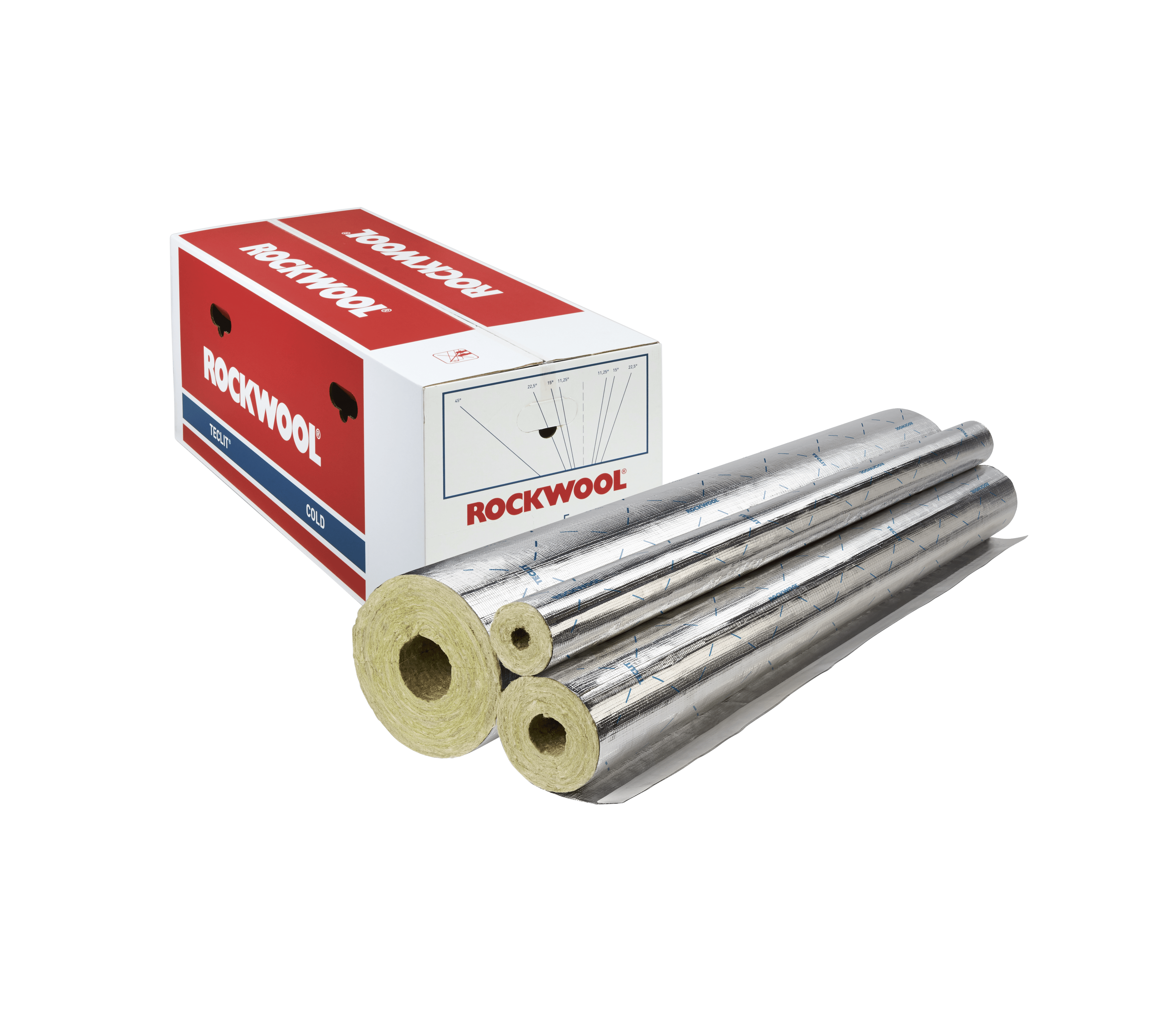 TECLIT PS, pipe section with strong aluminium foil, HVACR, internal cold insulation, anti-condensation, pipelines, refrigeration, air conditioning, TECLIT System components