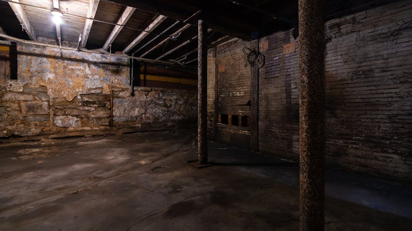Old musty basement