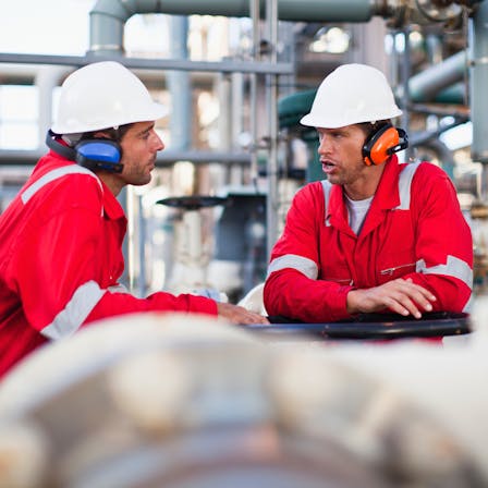 worker, helmet, process, owner, pipes, pipe, people, two people, engineer, industry, industrial, plant, ProRox, energy, two persons, chemical, energy, safe, safety, talking