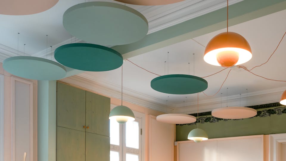 Acoustic ceiling solution: Rockfon Eclipse® Colour, A
