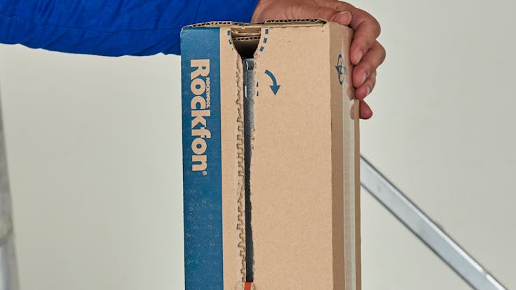 Rockfon Grid Box with tear away open