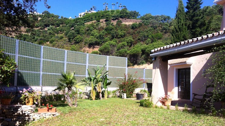 Residential area, Benahavis Spain, Noistop fence case, lapinus
