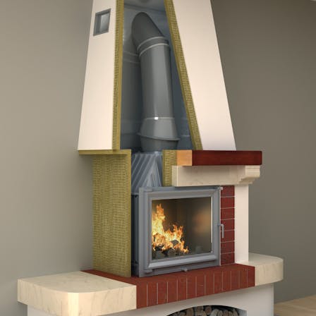 Fireplace insulation