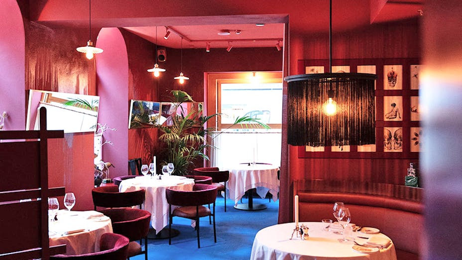Restaurant/Brasserie Astoria in Stockholm Sweden with Rockfon Mono Acoustic