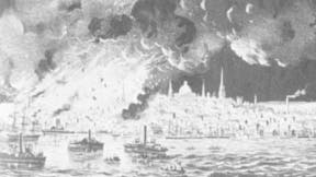 History of building codes and standards city fire in Boston in 1872.