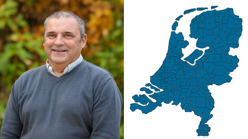 Jan Pollenus, NL, Profile picture with map 
