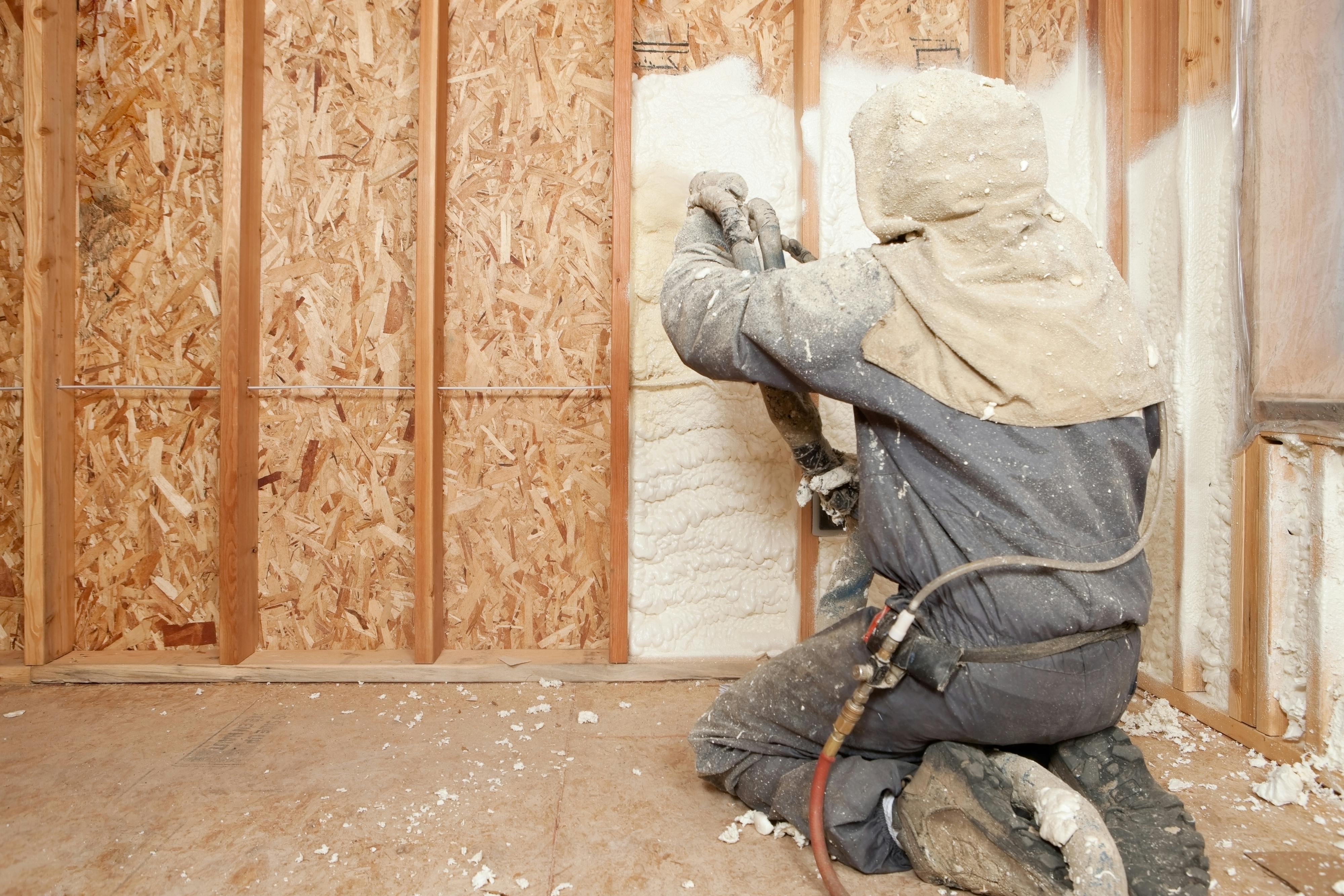 foam, spraying, insulation, construction, internal walls