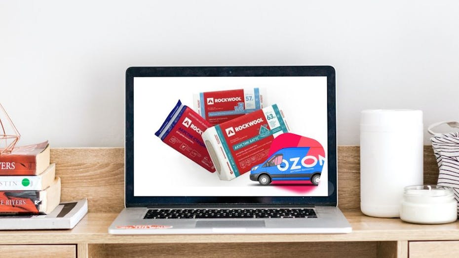 Ozon, online store, marketplace, laptop