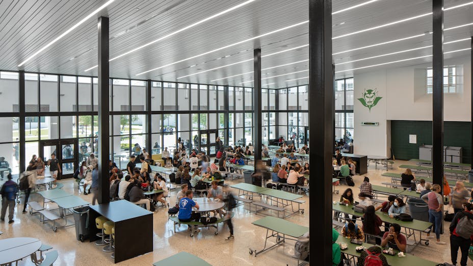NA, St. Petersburg High School (SPHS), Education, Renovation and expansion – architect/interior designer: Rowe Architects Incorporated, ENERGY STAR® certification, Planar, Metal Ceiling