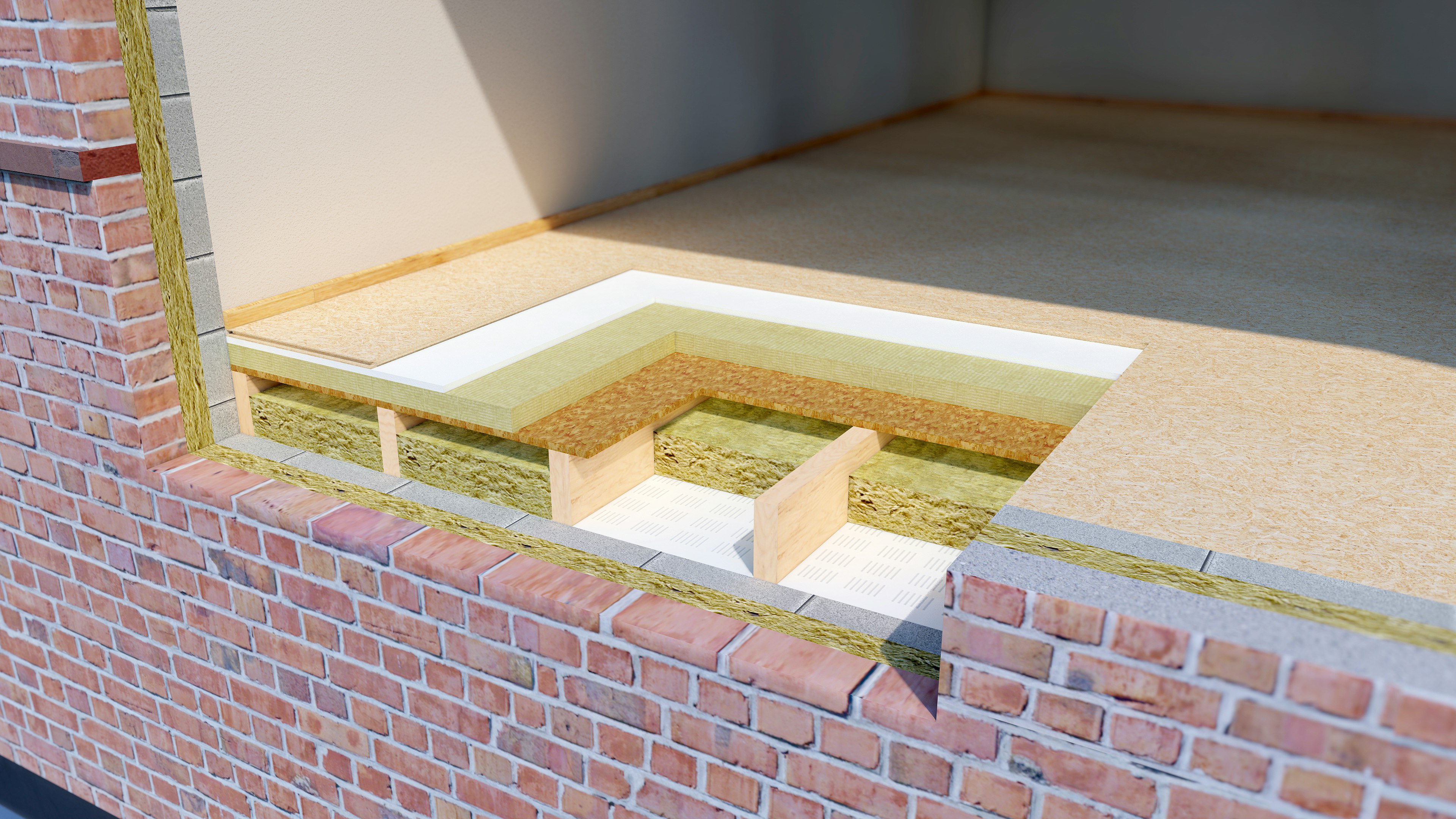 Separating Timber Floor - FLEXI ACOUSTIC ROCKFLOOR