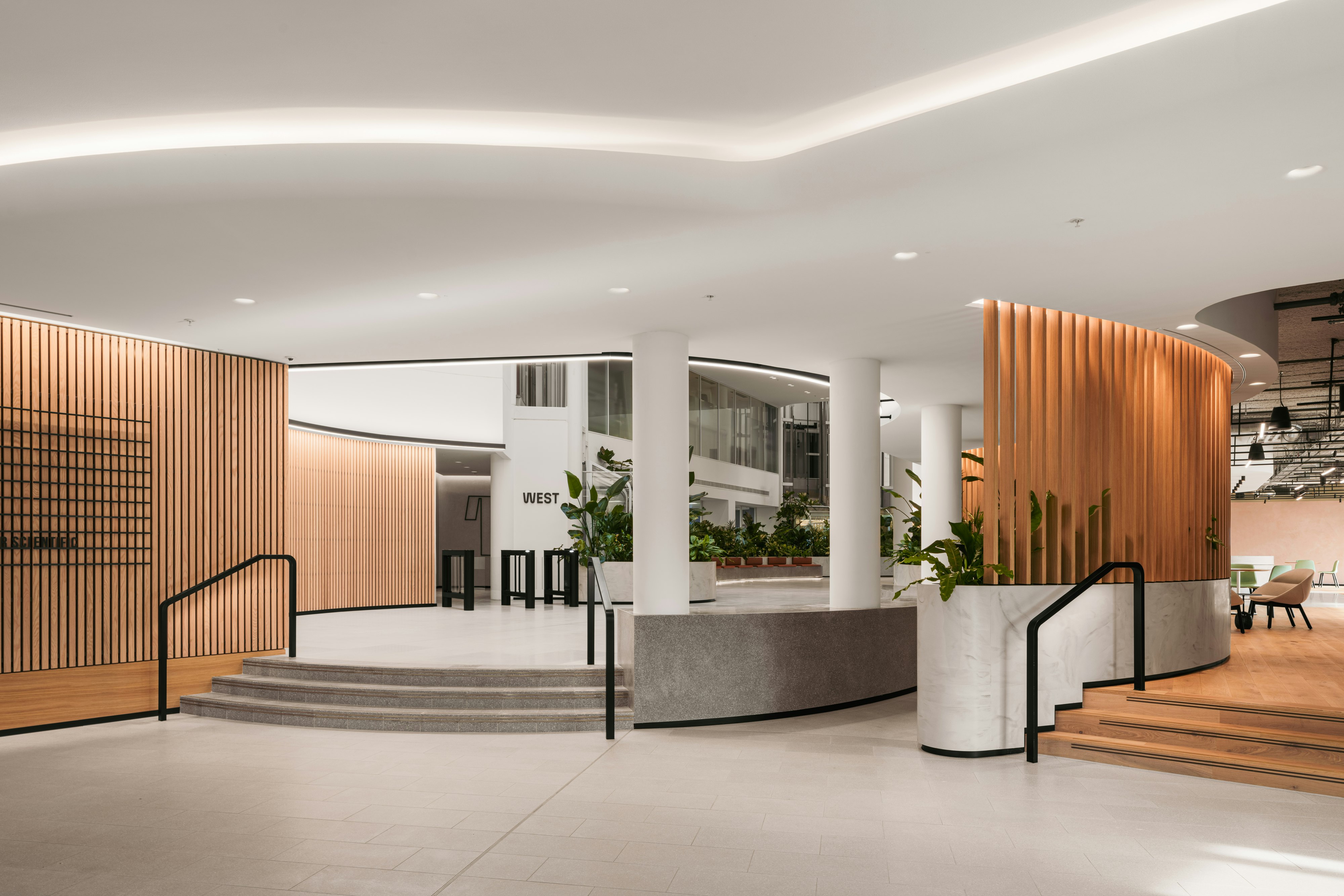 The Ark Office Building, London, United Kingdom, with Rockfon Mono Acoustic TE Direct, Gensler, BW: Workplace Experts, Panarc Interior Solutions LLP