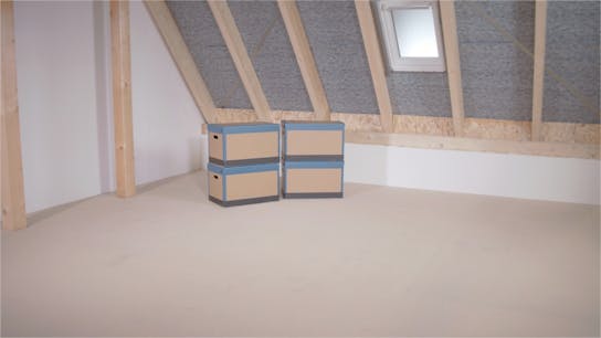 Dachbodendämmung, Verarbeitung, Anleitung, Video, begehbar, Lagerfläche, attic insulation, steps, tegarock, osb, thumbnail