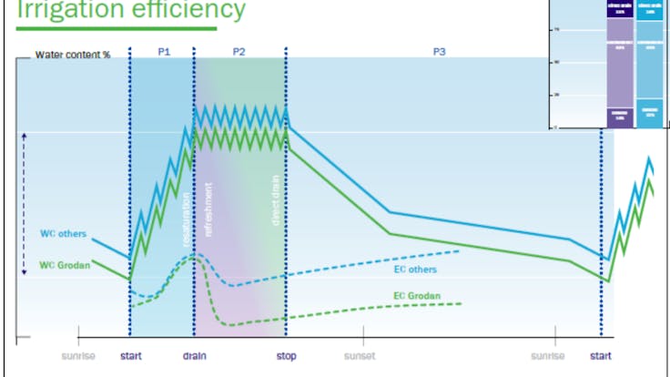 infographic, irrigation efficiency, WC, EC, illustration, NG2.0, technical, substrates