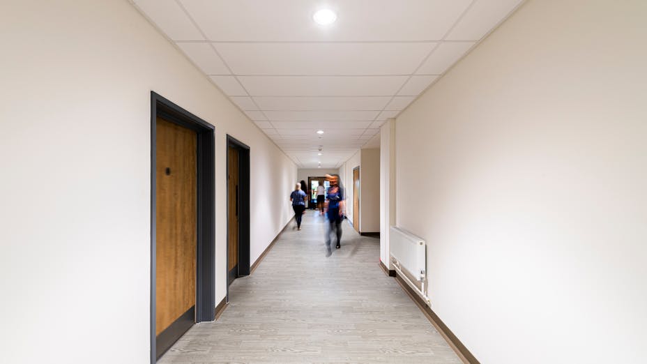 Barnsley Blood and Transplant Centre with MediCare Standard and MaxiSpan in corridor