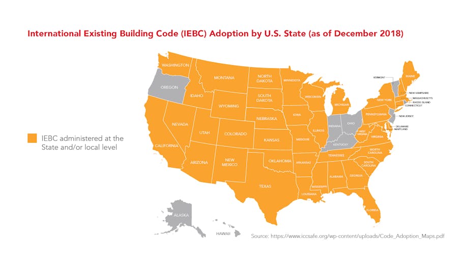 ROCKWOOL-IEBC-International Existing Code Adoption by U.S. state as of December 2018