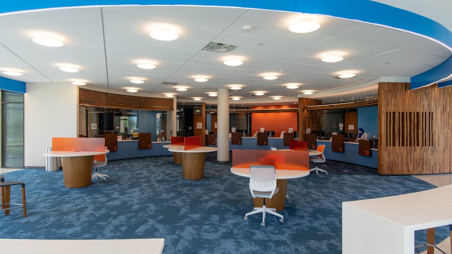 NA, Collin College Wylie Campus, Education, Page Southerland Page, Inc., Alaska 2'x6', Stone Wool Ceiling Tile, Chicago Metallic 1200,Suspension Grid