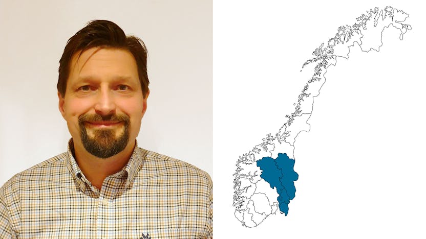 contact person, sales representative, profile and map, Bjørn Egge, Bjorn Egge, Rockfon, NO
