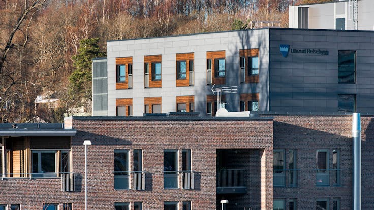 Reference case, Norway, Drøbak, Ullerud Helsebygg, massive wood, REDAir FLEX, facade, nursing home