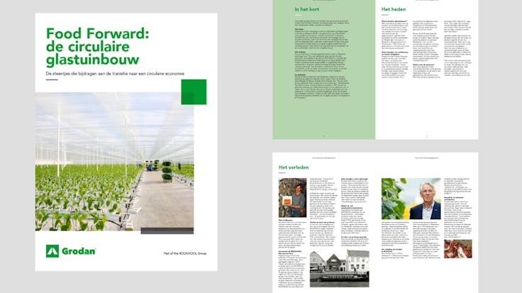 visual, report, whitepaper, Food Forward, circular horticulture, stepping stones, circular economy, Grodan, NL
