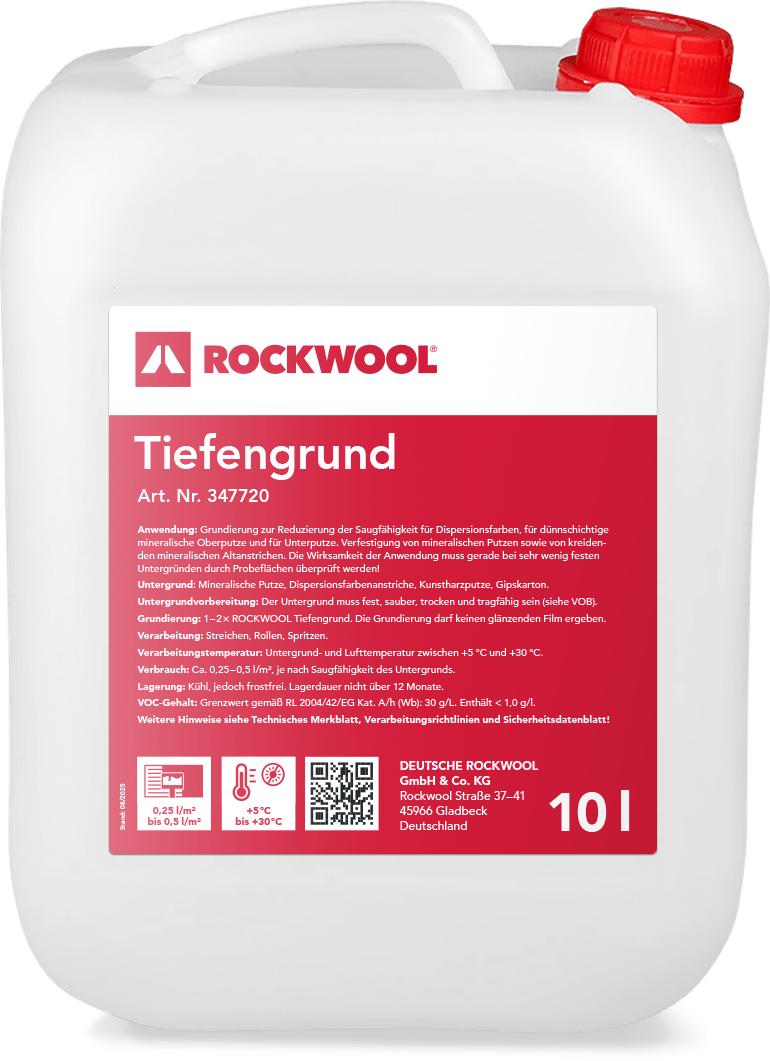 merchandise product, ROCKWOOL Tiefengrund, before processing, preparation, germany, Heck wallsystems, PIM