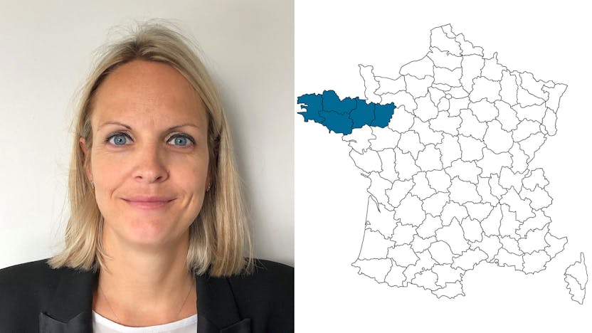 contact person, sales, profile and map, Mathilde Mainpin, rockfon, france, FR