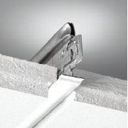 NA, Grid End Tab, Tile Side View, Suspension System, 4000/4050 Tempra Grid End Tab, 9/16"