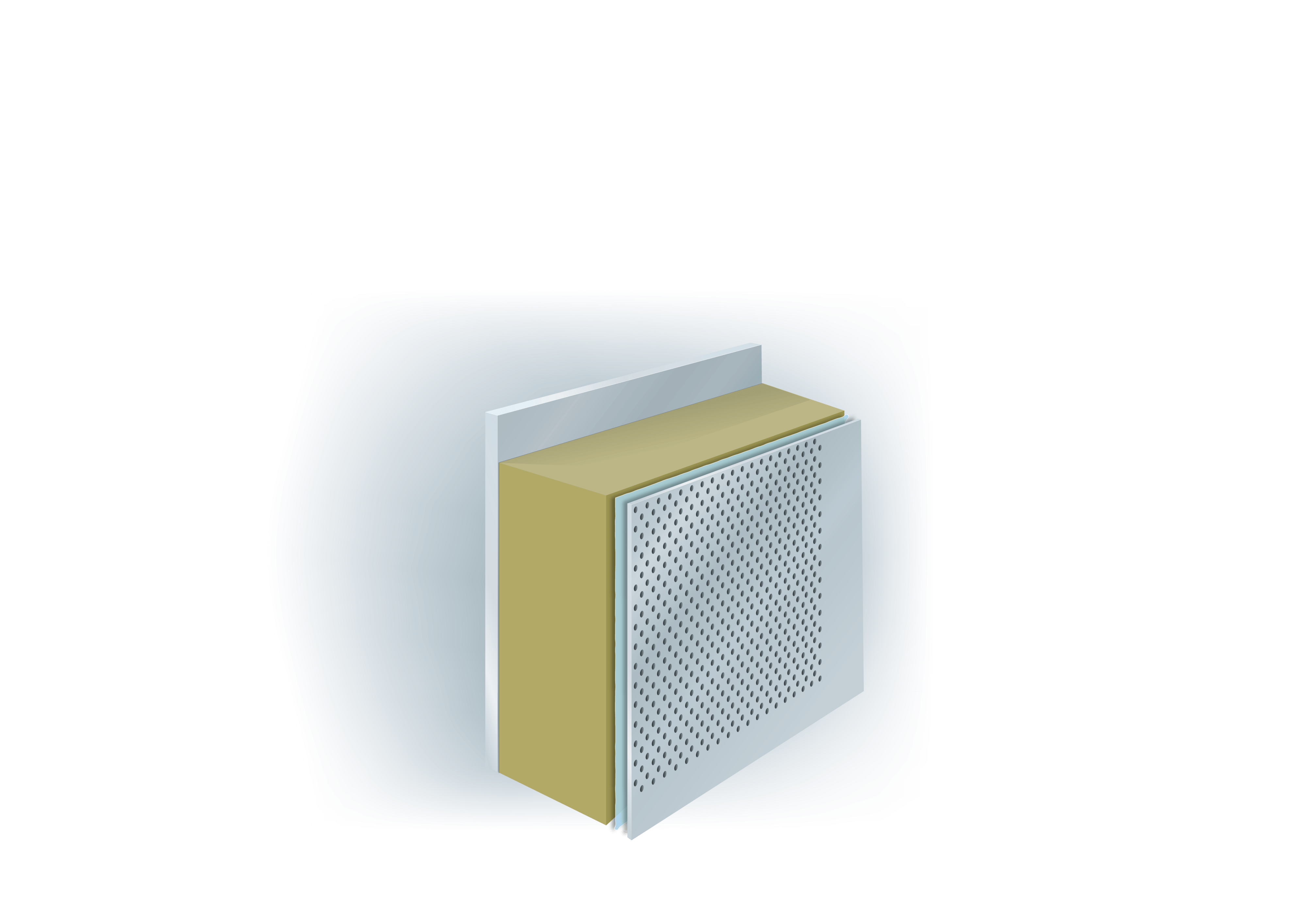 SeaRox, acoustic foil, 3D illustration, application, facing, accessories