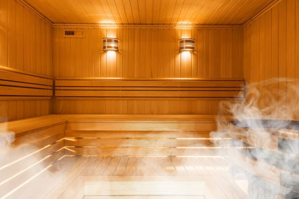 sauna, finnish bathroom, interior, warmth