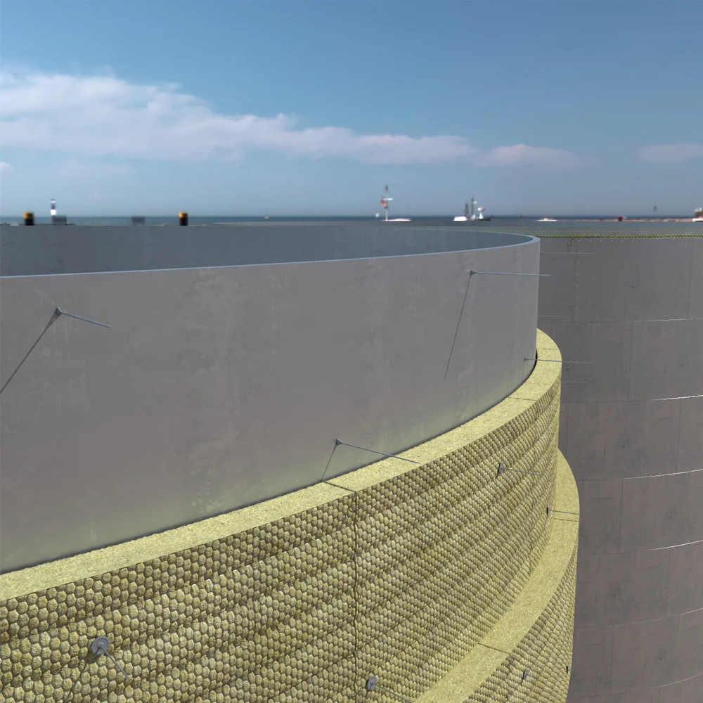 industrial, chimney, denox, desox, 3d image