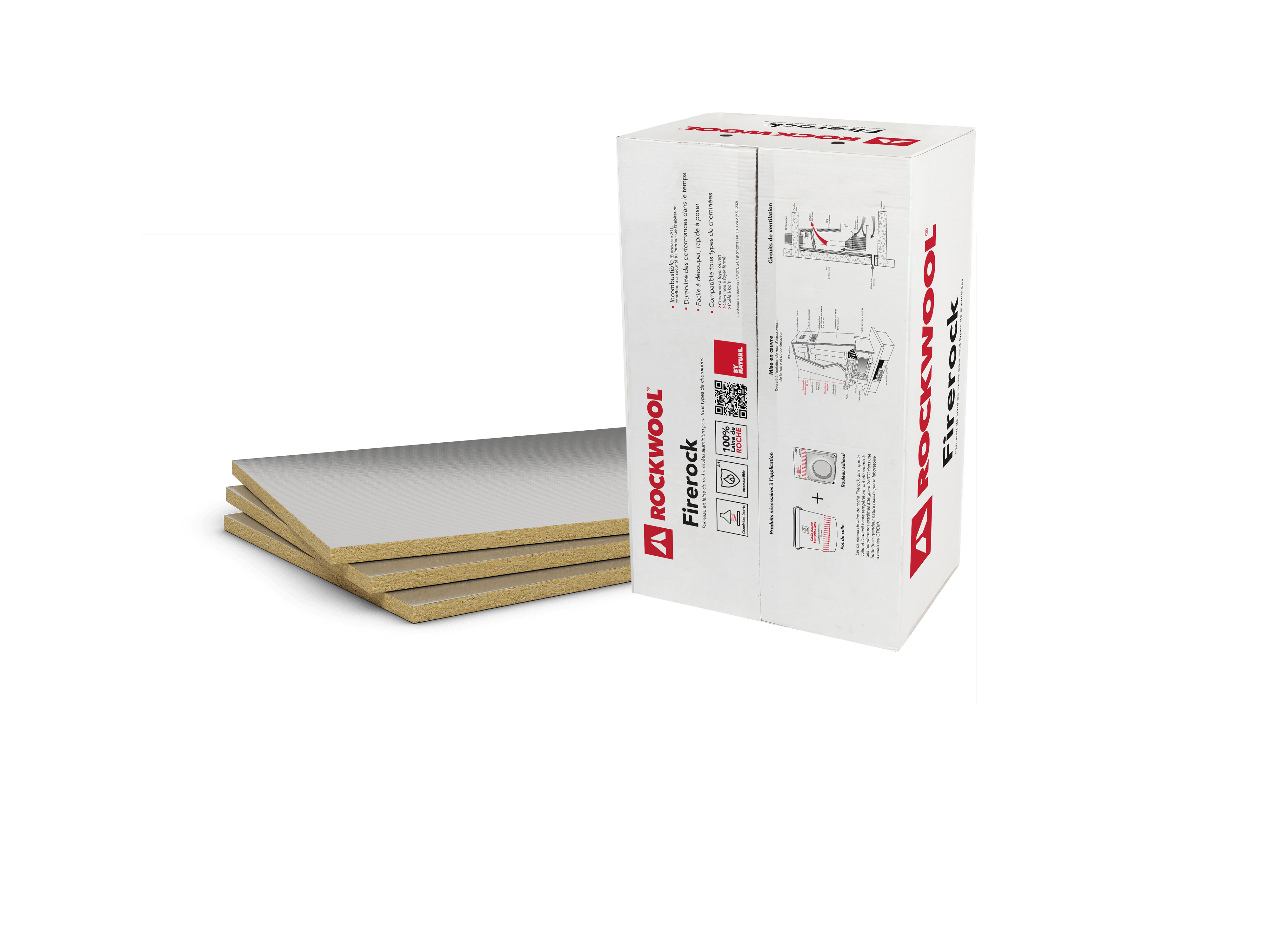 Rocflam : Protection thermique pour cheminée - Batiproduits