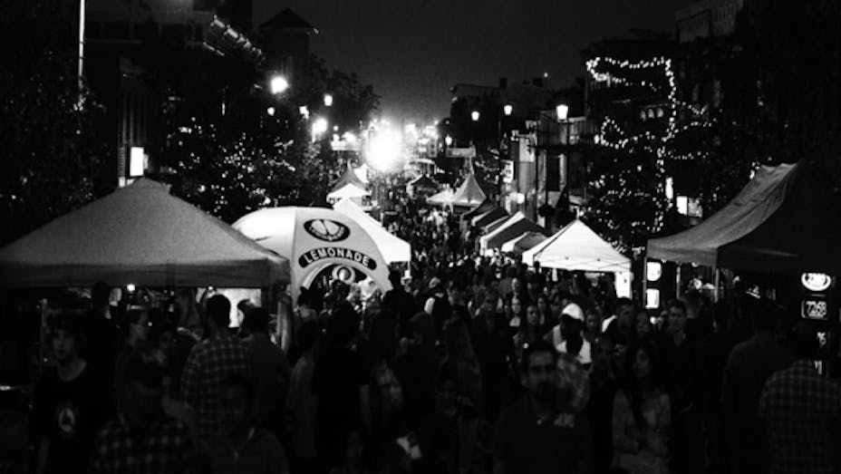 Downtown Milton Street Festival nighttime graphic