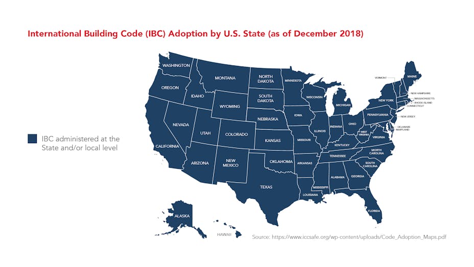 ROCKWOOL-IBC-International Building Code Adoption by U.S. state as of December 2018