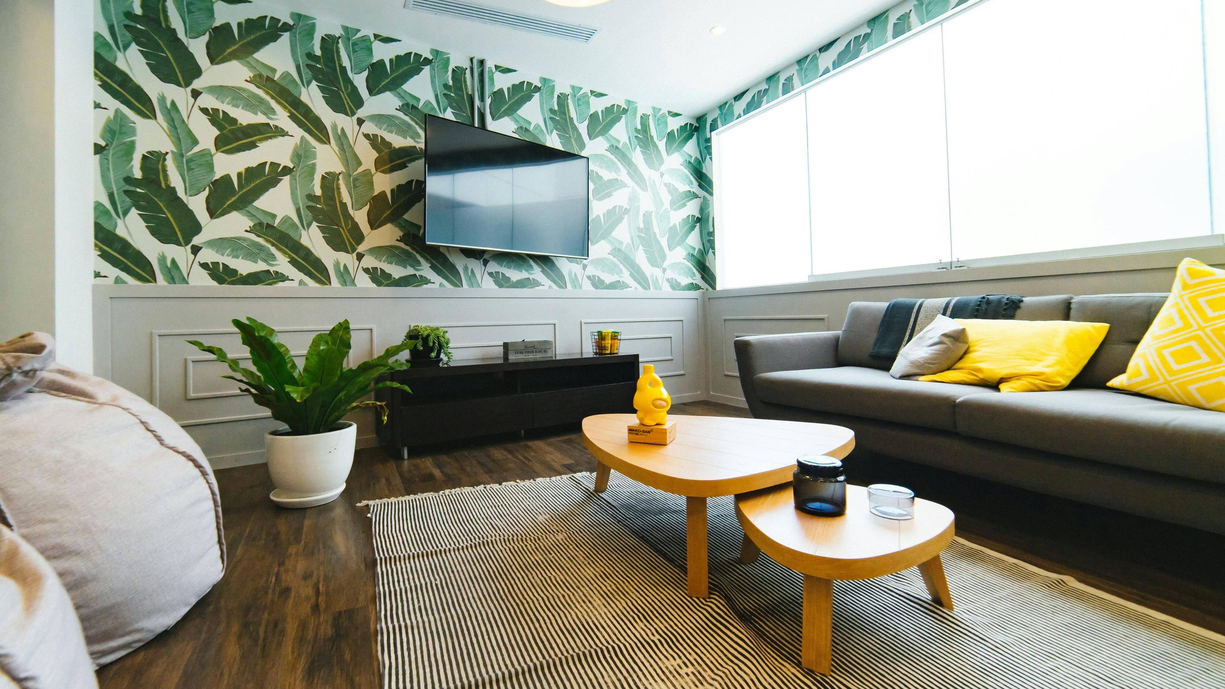 Apartment, interior, TV, wall