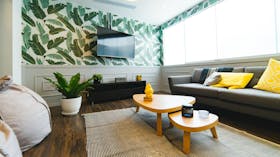 Apartment, interior, TV, wall