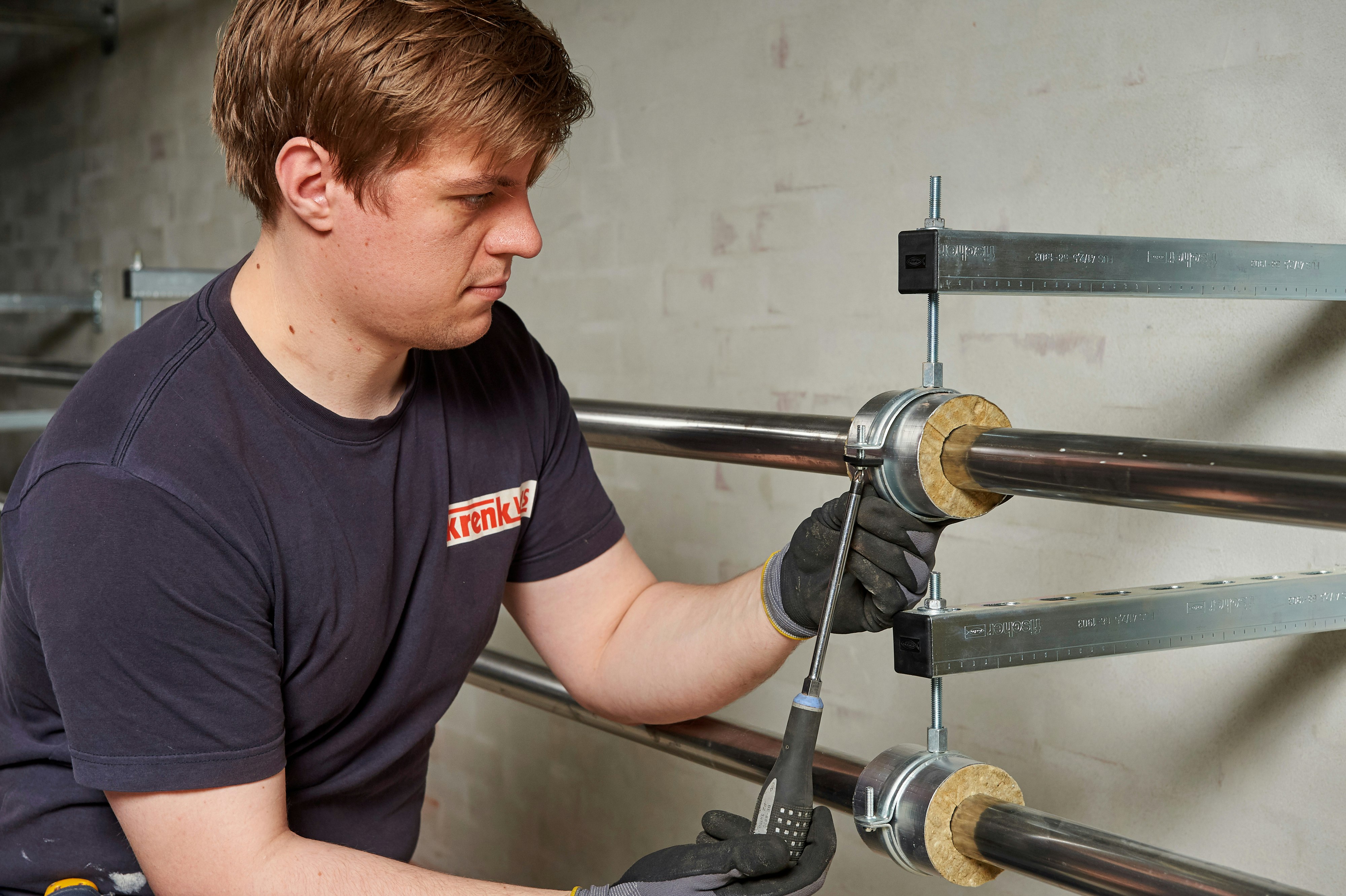 Reference case, TECLIT, Kolding Sygehus, Hospital, technical insulation, ITI, lamella mat, pipe section, case study, HVAC, cooling, Mikkel Hansen, Krenk VVS