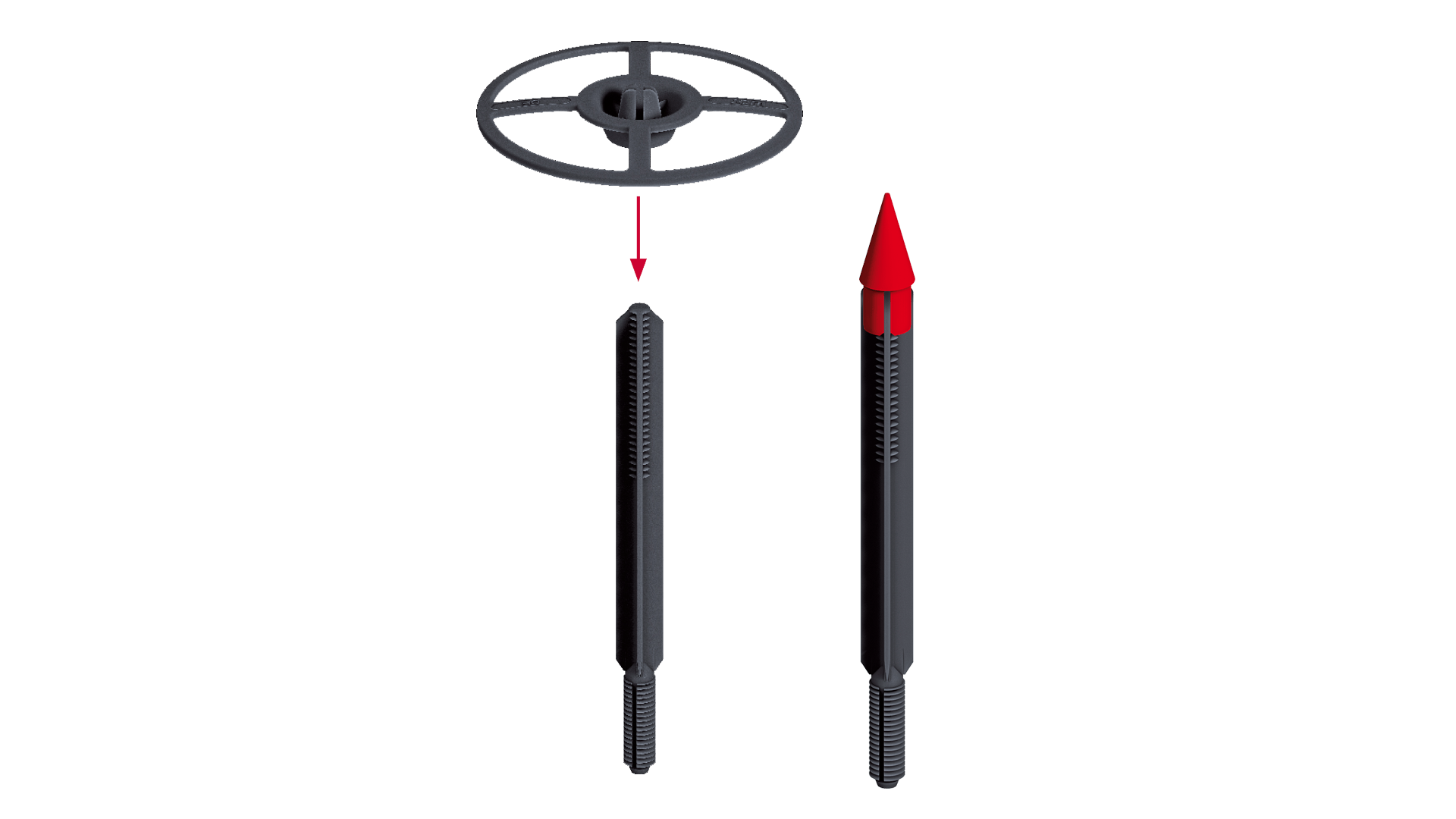 REDAir Ventirock Duo Fijación DH Ejot Soporte perforado, hueco y hormigón