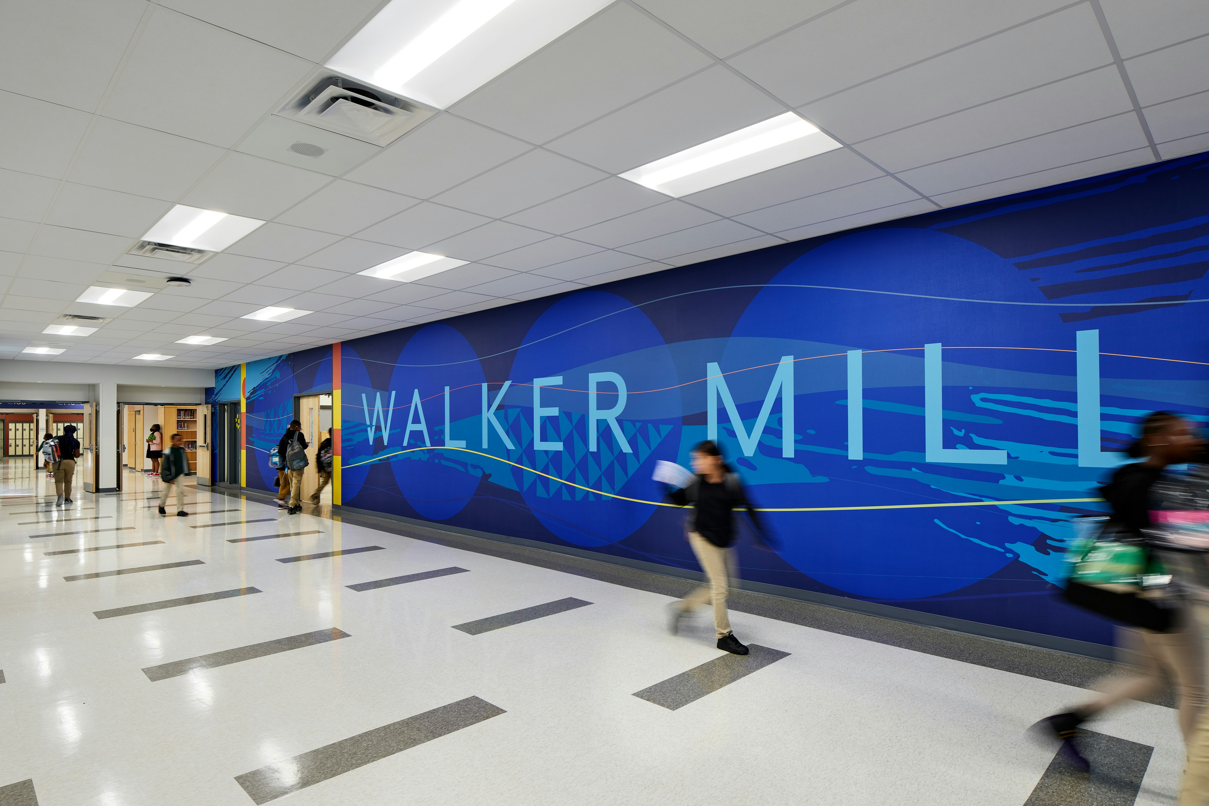 NA, Prince George County Public Schools (PBCPS) - Blueprint Schools, Stantec, Education, Designed to LEED Silver Criteria, Education Standard SQ 2'x2' & 2'x4', Tropic SLN 2'x2' & 2'x4', Koral SQ 2'x2', Stone Wool Ceilings, Chicago Metallic Suspension System, 15/16" suspension, 9/16" suspension