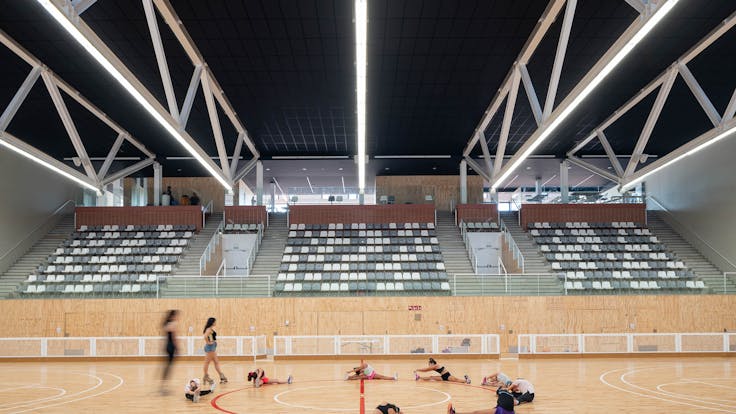 Sport Center Camp de Ferro, Leed Gold certificated Reference Project, Barcelona, Spain
Insulation of the roof with monodensity high density panel Monorock 365, in 100mm thickness, 2.350 m2 
and 2.500 m2 Rockfon Color-All ceiling for sport center

It has been presented at the BARQ International Architecture Film Festival Barcelona, organized by the Mies van der Rohe Foundation, Arquin-FAD and the COAC, and which was held during the ’Architecture Week 2021’