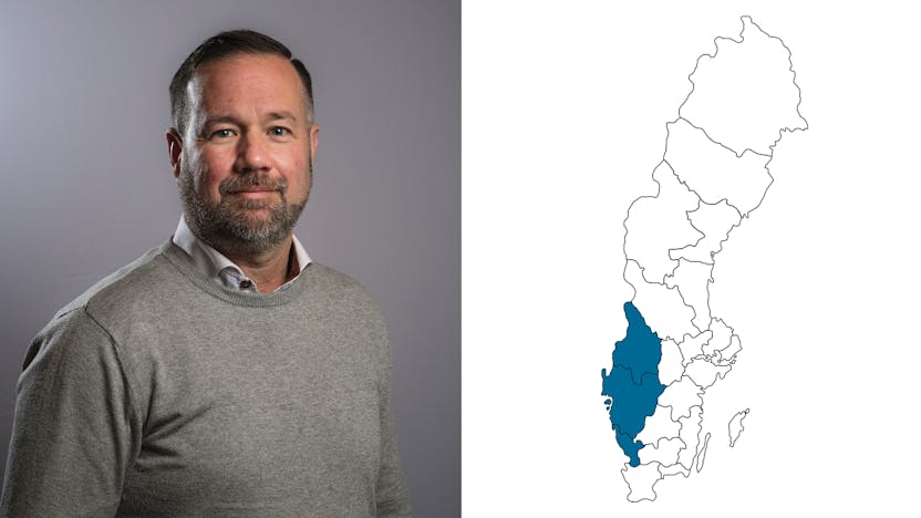 contact person, region syd - väst - central, profile and map, sweden, Samir Mujagic, SE