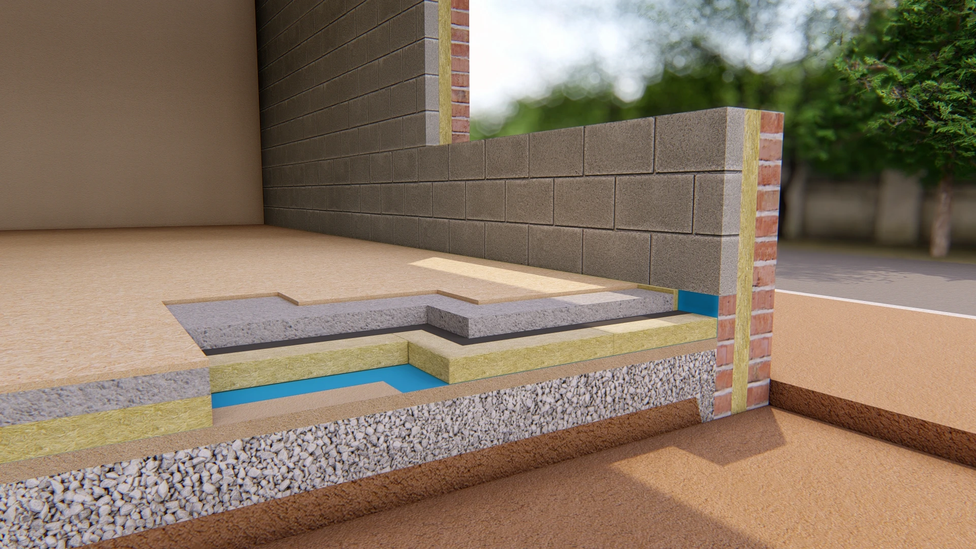 Ground Floor - Ground Bearing Slab - THERMAL ROCKFLOOR